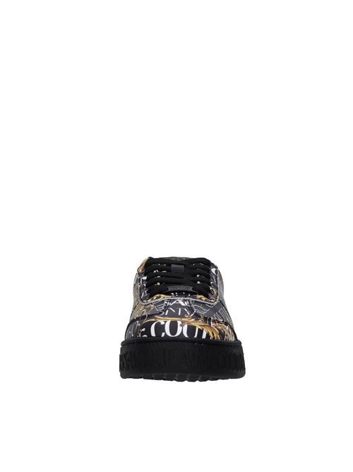 Faux leather sneakers VERSACE JEANS COUTURE | 76YA3SK6 ZPA60NERO-ORO-BIANCO